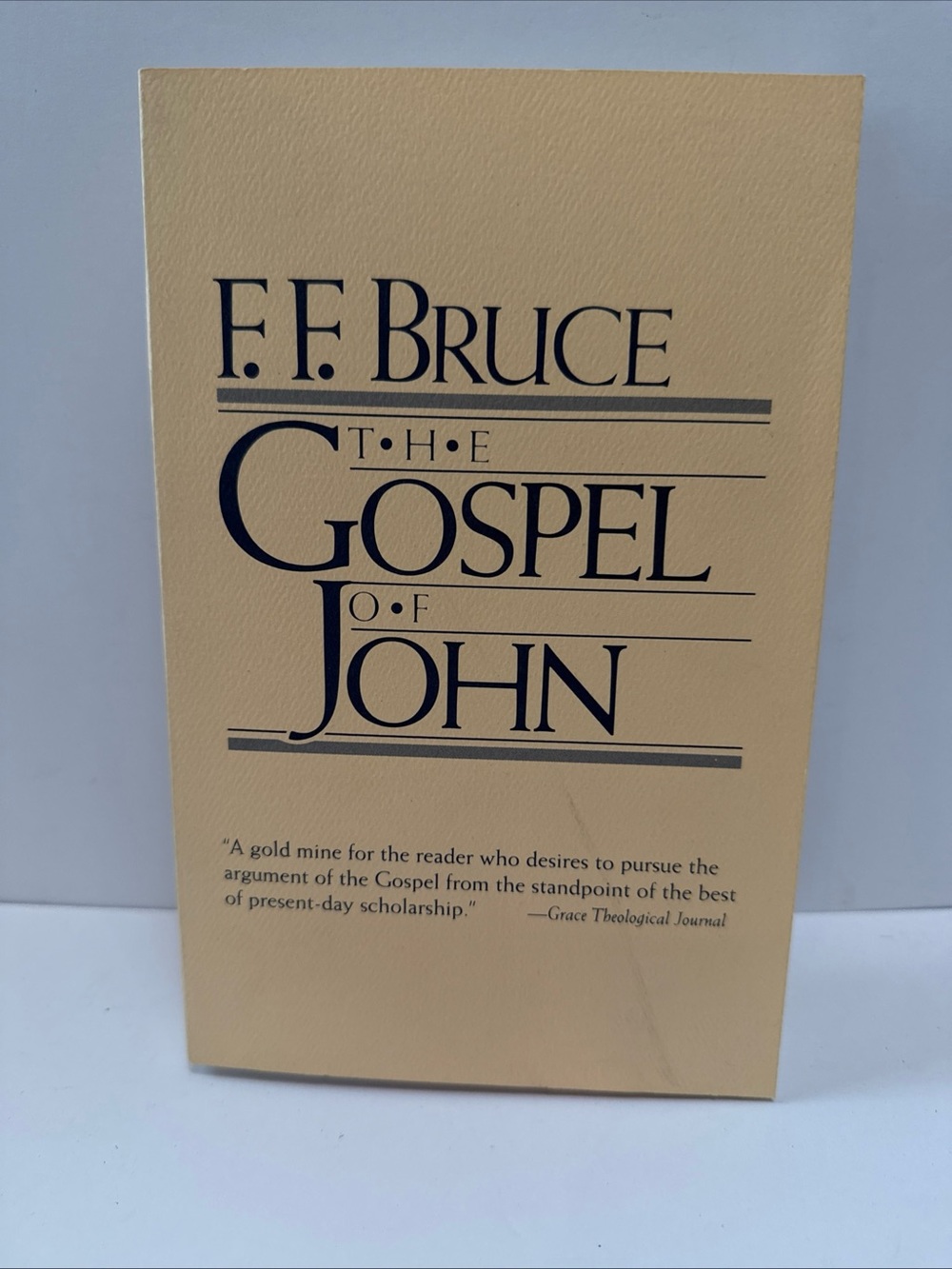 F.F. Bruce "The Gospel of John" Paperback - Beige Cover excellent condition